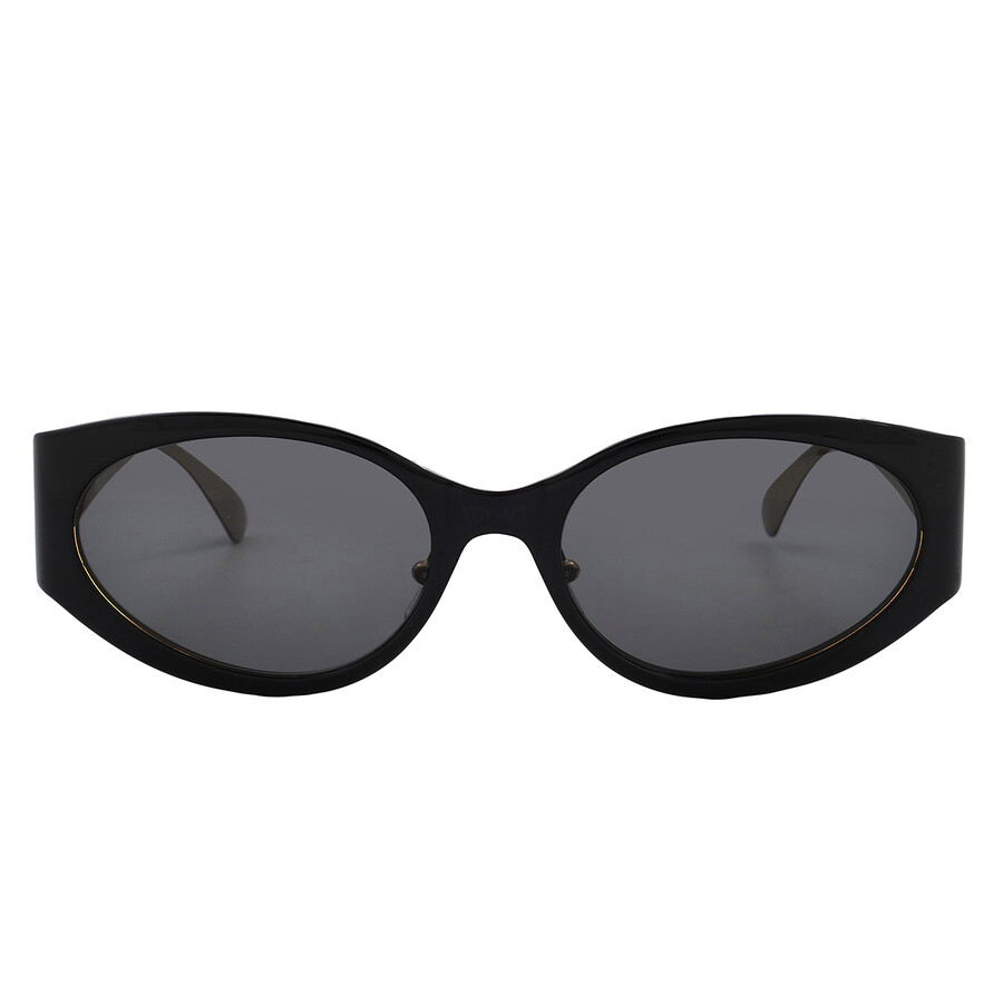 Versace Dark Grey Oval Men's Sunglasses Ve2263 143387 56