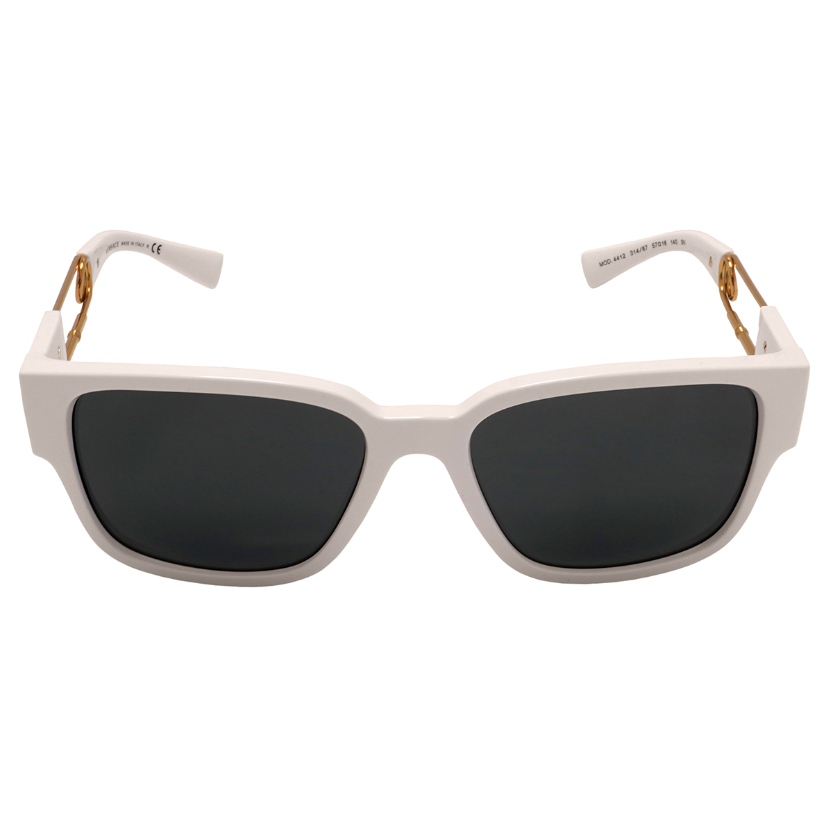 Versace Dark Grey Rectangular Men's Sunglasses VE4412 314/87 57