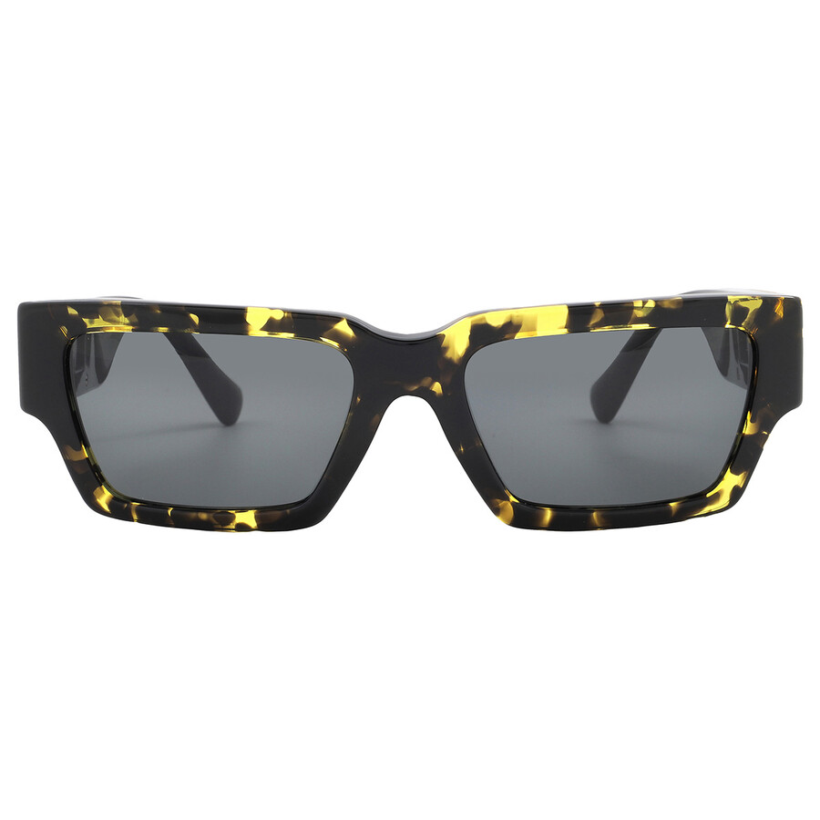 Versace Dark Grey Rectangular Unisex Sunglasses VE4459 542887 54