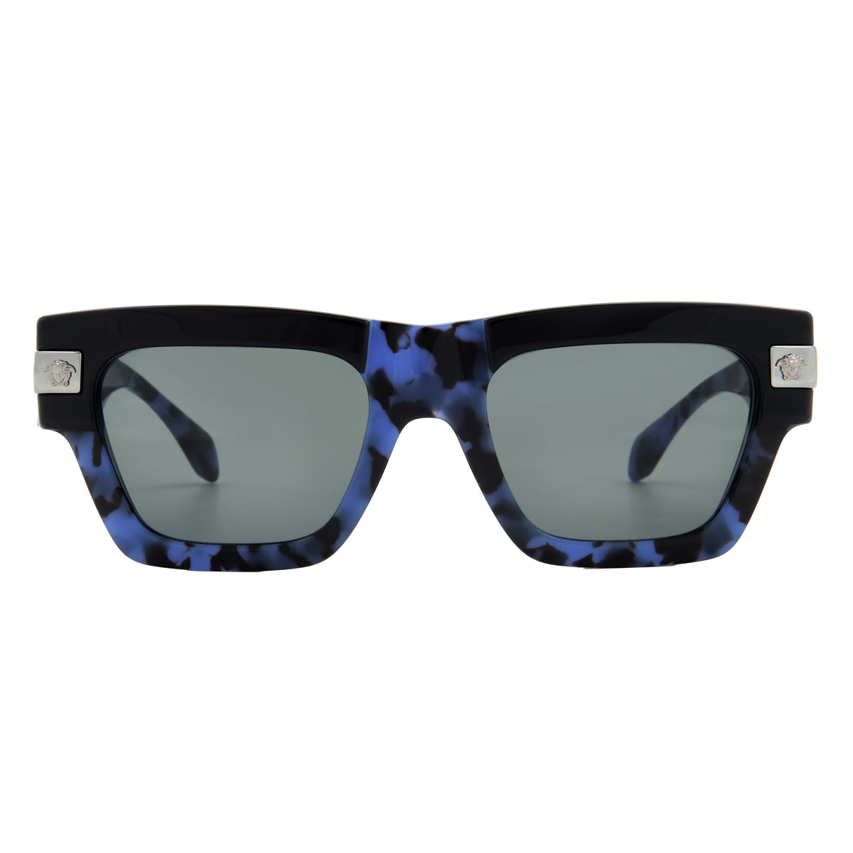 Versace 55mm Plaque Rectangular Sunglasses