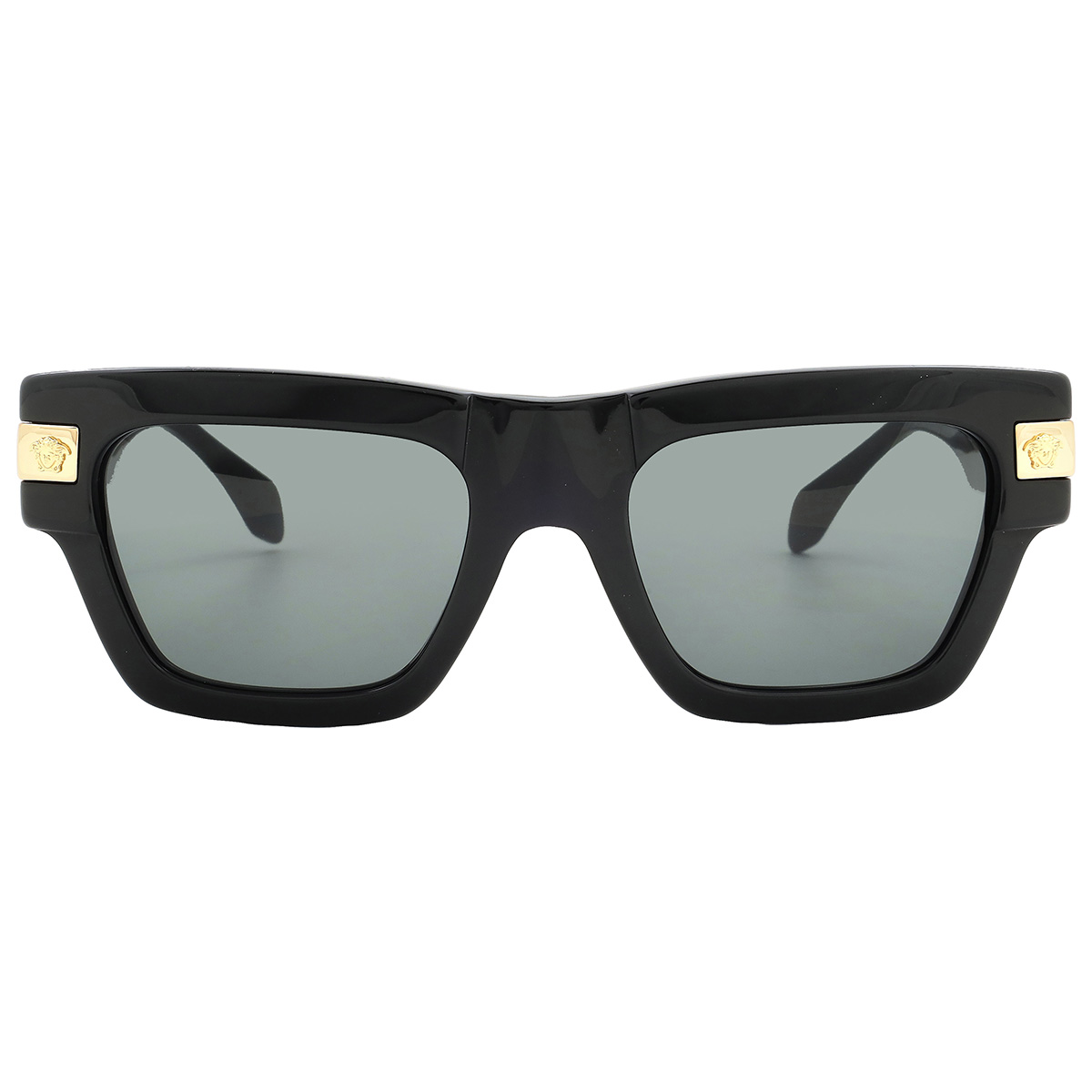 Versace 55mm Plaque Rectangular Sunglasses