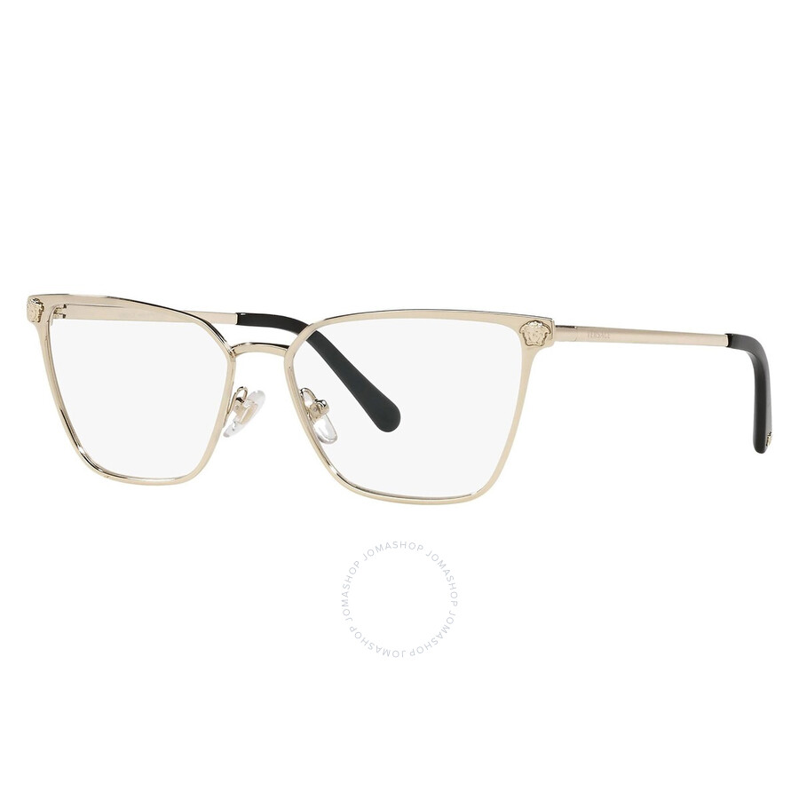 Versace Demo Cat Eye Ladies Eyeglasses 0ve1275 1252 54 In Brown