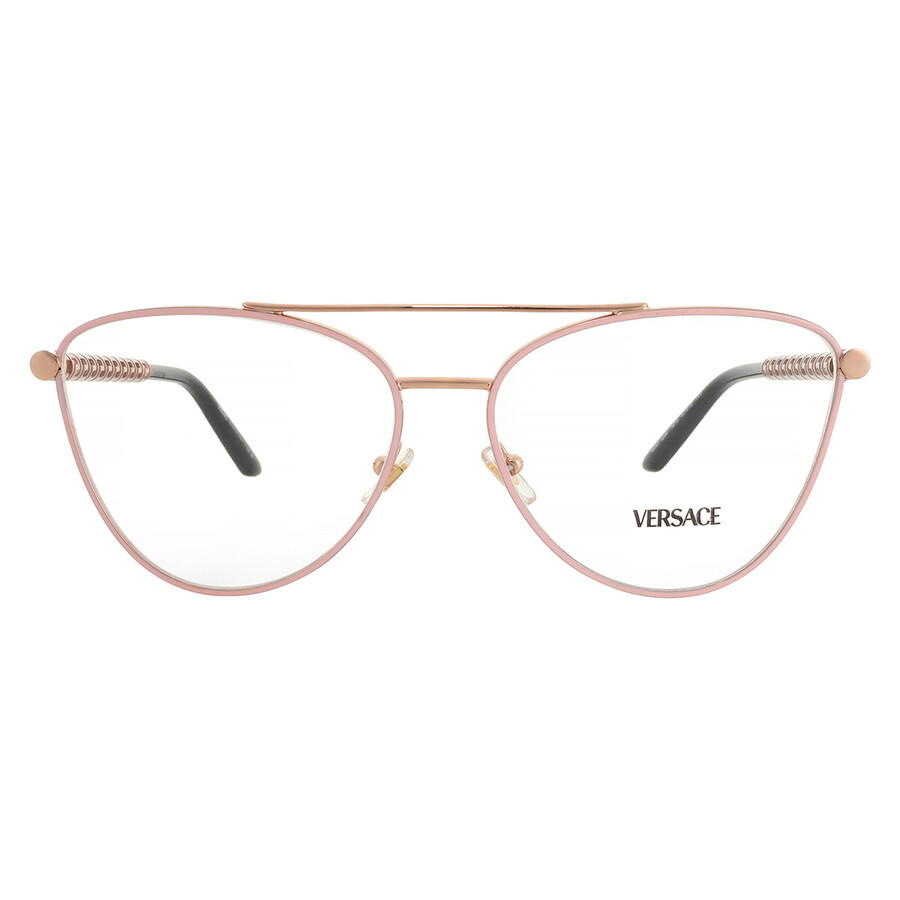 Versace Demo Cat Eye Ladies Eyeglasses Ve1296 1515 57 In Brown