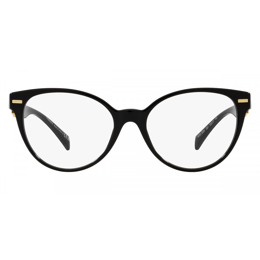 Versace Demo Cat Eye Ladies Eyeglasses Ve3334f Gb1 55