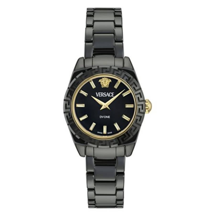Versace DV One Mini Quartz Black Dial Ladies Watch VE9F00124