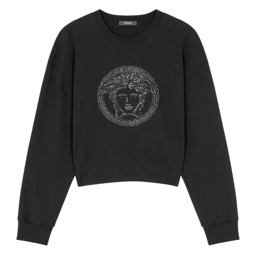 Embellished Medusa Cotton Sweatshirt