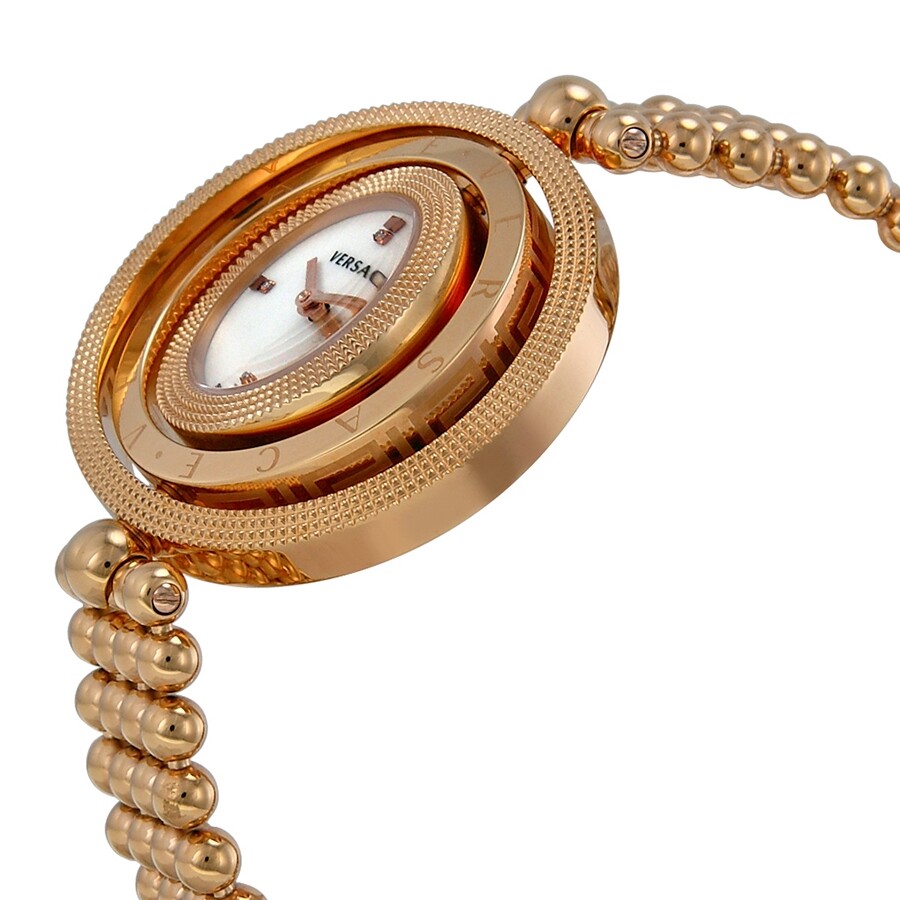 Versace Eon Mother of Pearl Diamond Rose Gold Ladies Watch 80Q80SD498