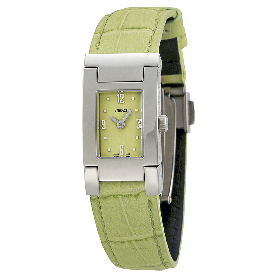 Versace Fifth Lady Green Dial Green Leather Ladies Watch ASQ99D220S220