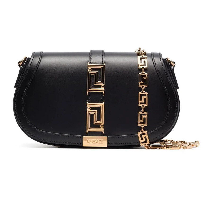 Versace Greek Goddess Bag In Black