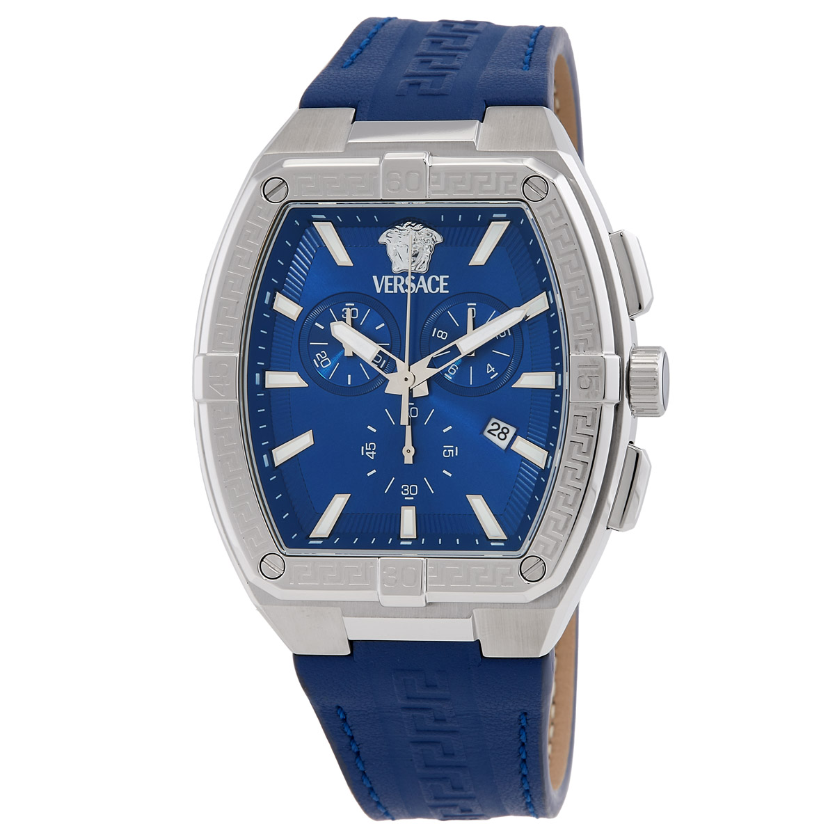 Versace Greca Sport Quartz White Dial Two Tone Steel Strap Watch For Men - VEZ300521