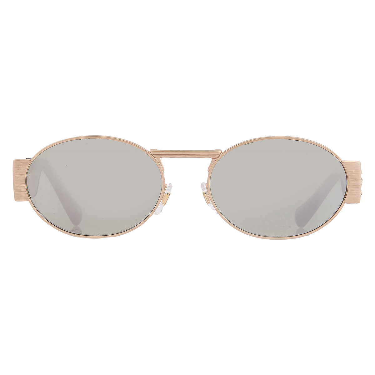Versace Green Mirror Silver Oval Unisex Sunglasses VE2264 100230