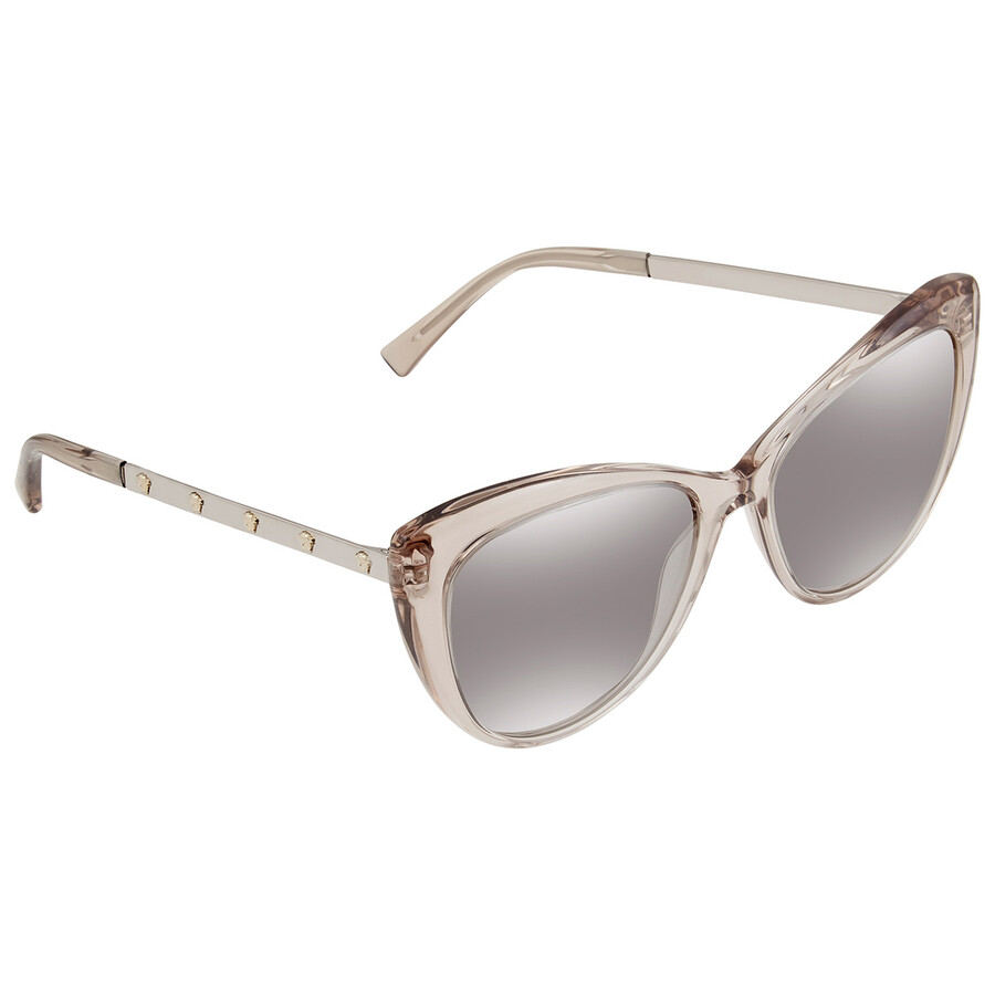 Versace Grey Gradient Mirror Cat Eye Ladies Sunglasses Ve4348 52706v 57 In Gray