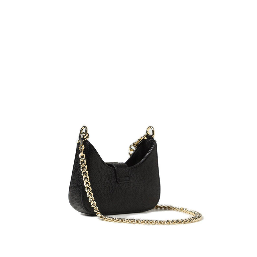 Versace Jeans Couture Couture Barocco-buckle Chain-linked Mini Bag In Black