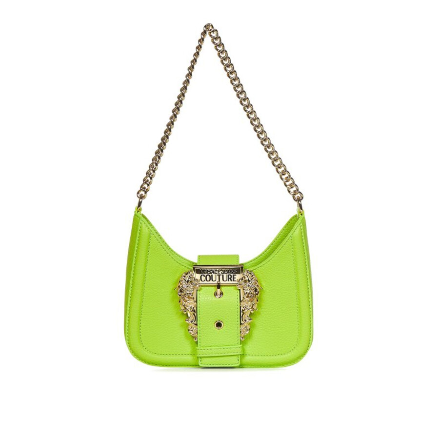 Versace Jeans Couture Green Shoulder Bag In Green