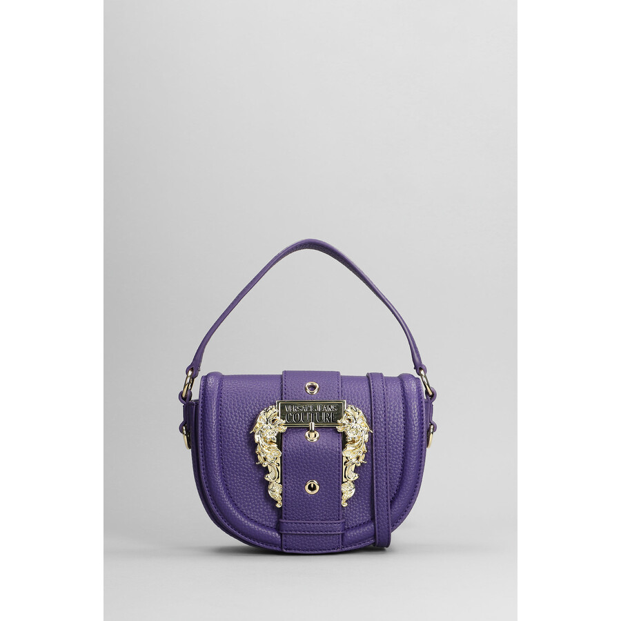 Versace Jeans Couture Hand Bag In Purple