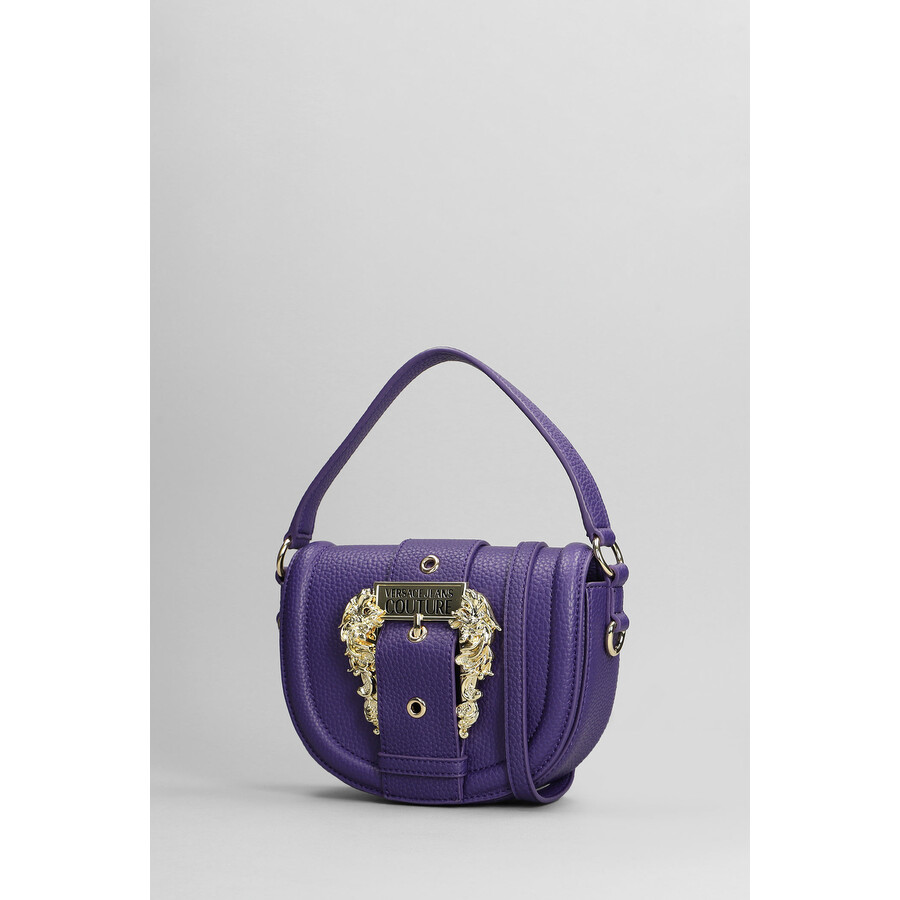 Versace Jeans Couture Hand Bag In Purple
