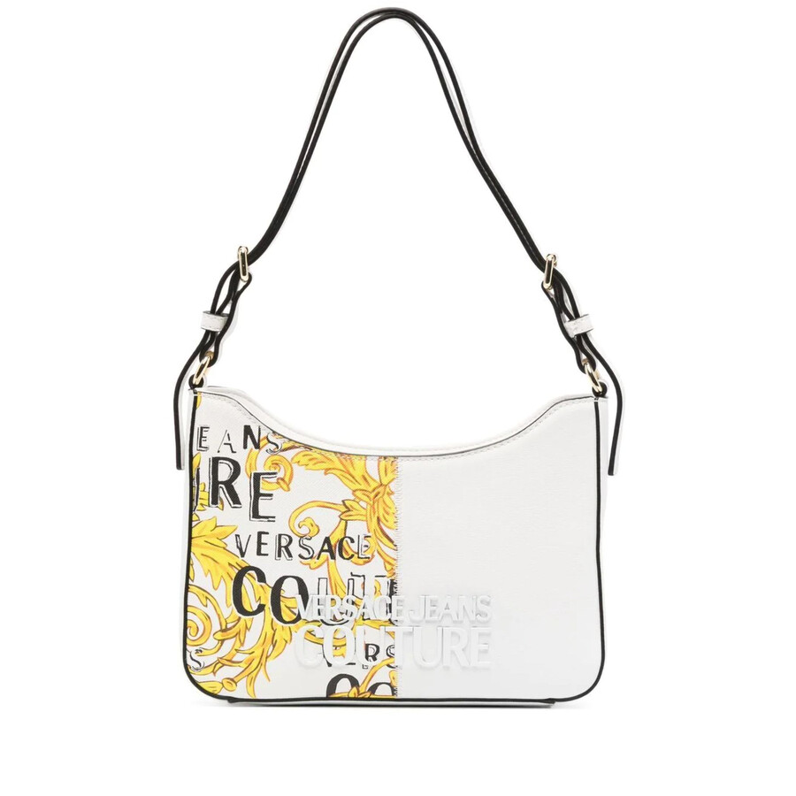 Versace Jeans Couture Hobo Bag In White