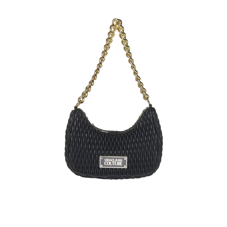 Versace Jeans Couture Shoulder Bag With Chain In Black