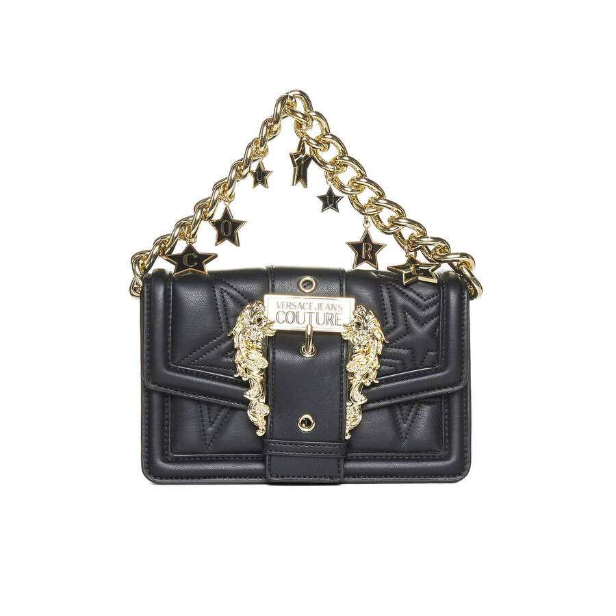 Versace Jeans Couture Stars Shoulder Bag In Black