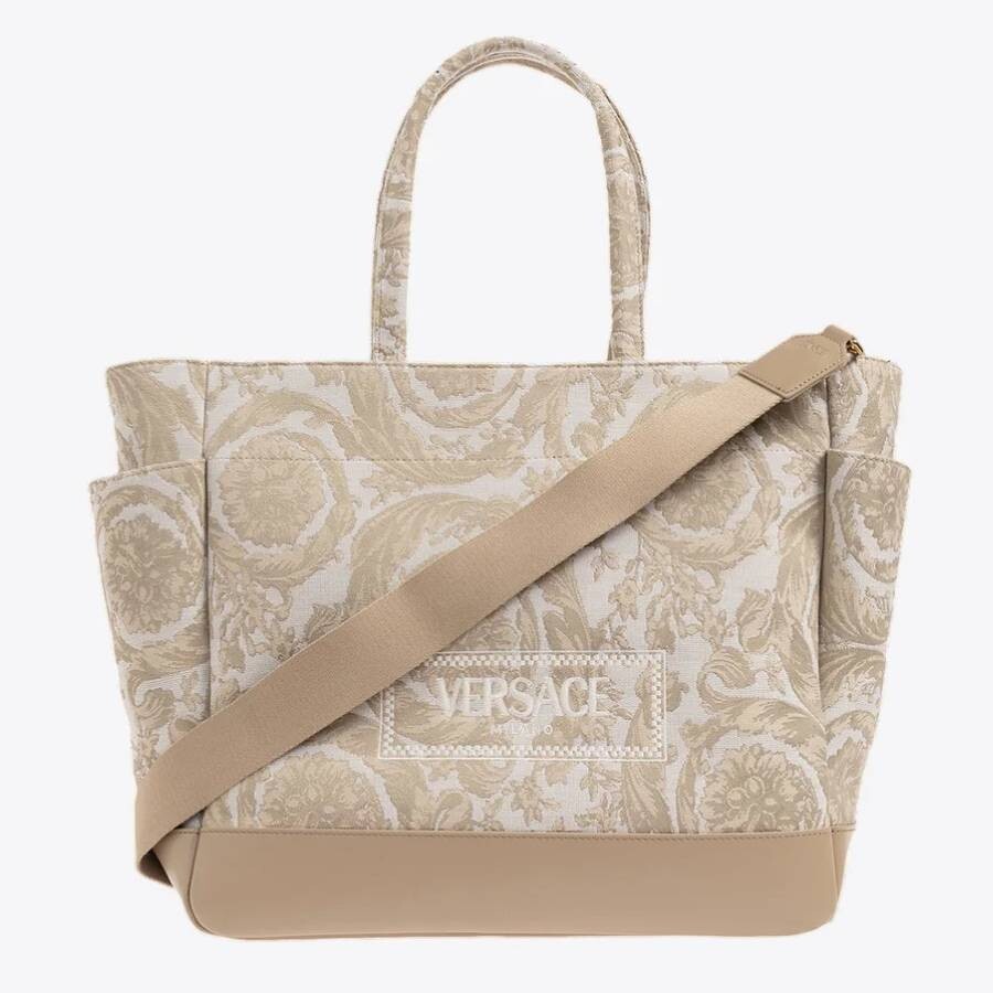 Versace Kids Barocco Athena Baby Changing Mat Bag In Gold