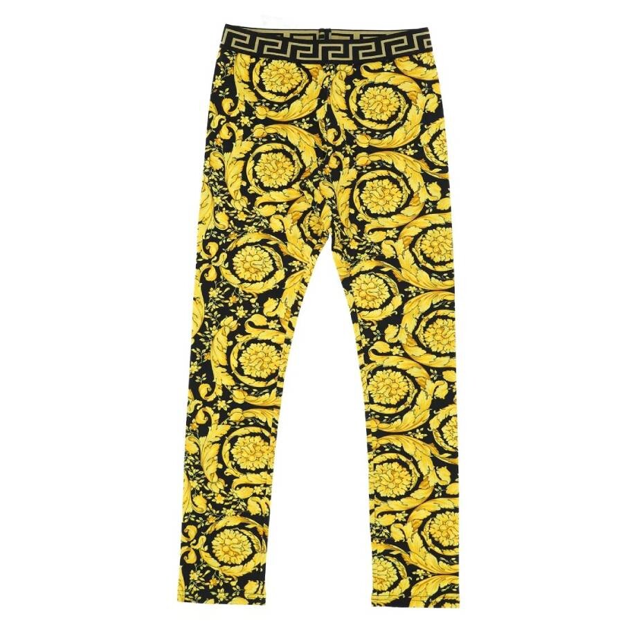 Kids Barocco Print Leggings