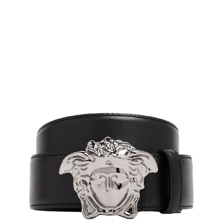 La Medusa Buckle Leather Belt