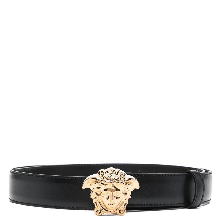 La Medusa Buckle Leather Belt