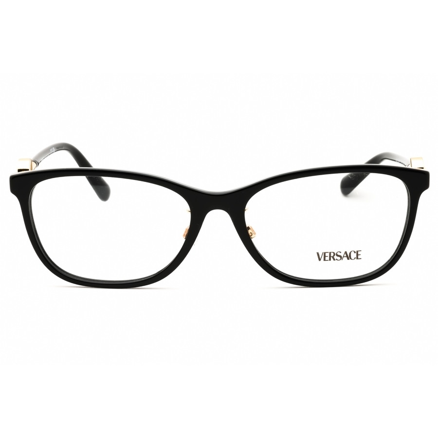 Versace Ladies Black Rectangular Eyeglass Frames 0ve3297d