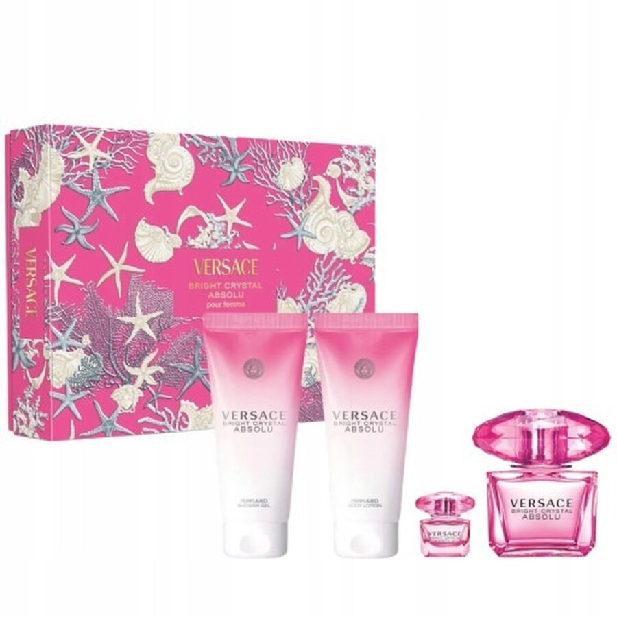 Versace Ladies Bright Crystal Absolu Gift Set Fragrances 8011003899814