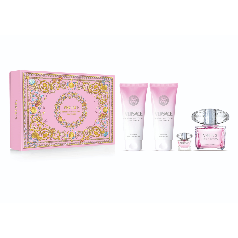 Versace Ladies Bright Crystal Gift Set Fragrances 8011003906789