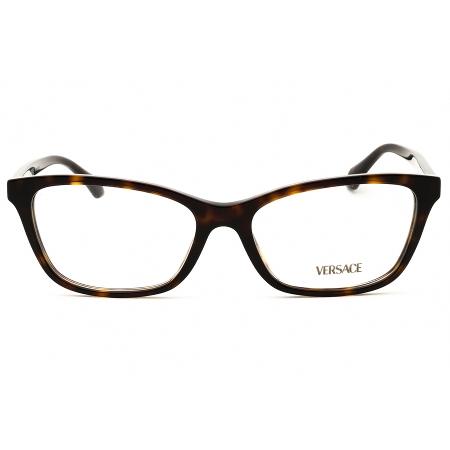 Versace Ladies Brown Rectangular Eyeglass Frames 0ve3375