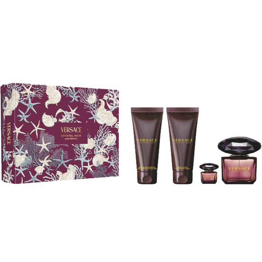 Versace Ladies Crystal Noir Gift Set Fragrances 8011003899845