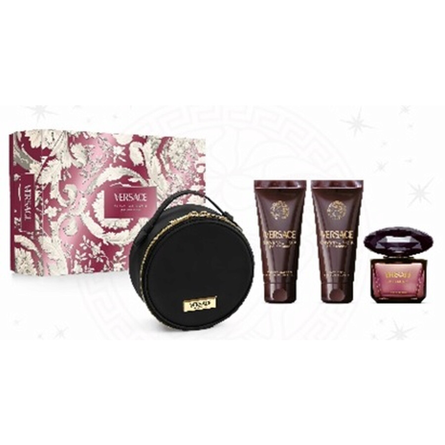 Versace Ladies Crystal Noir Gift Set Fragrances 8011003902866