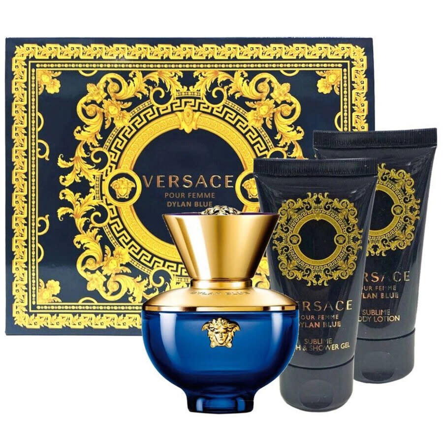 Versace Ladies Dylan Blue 3pcs EDP Gift Set Fragrances
