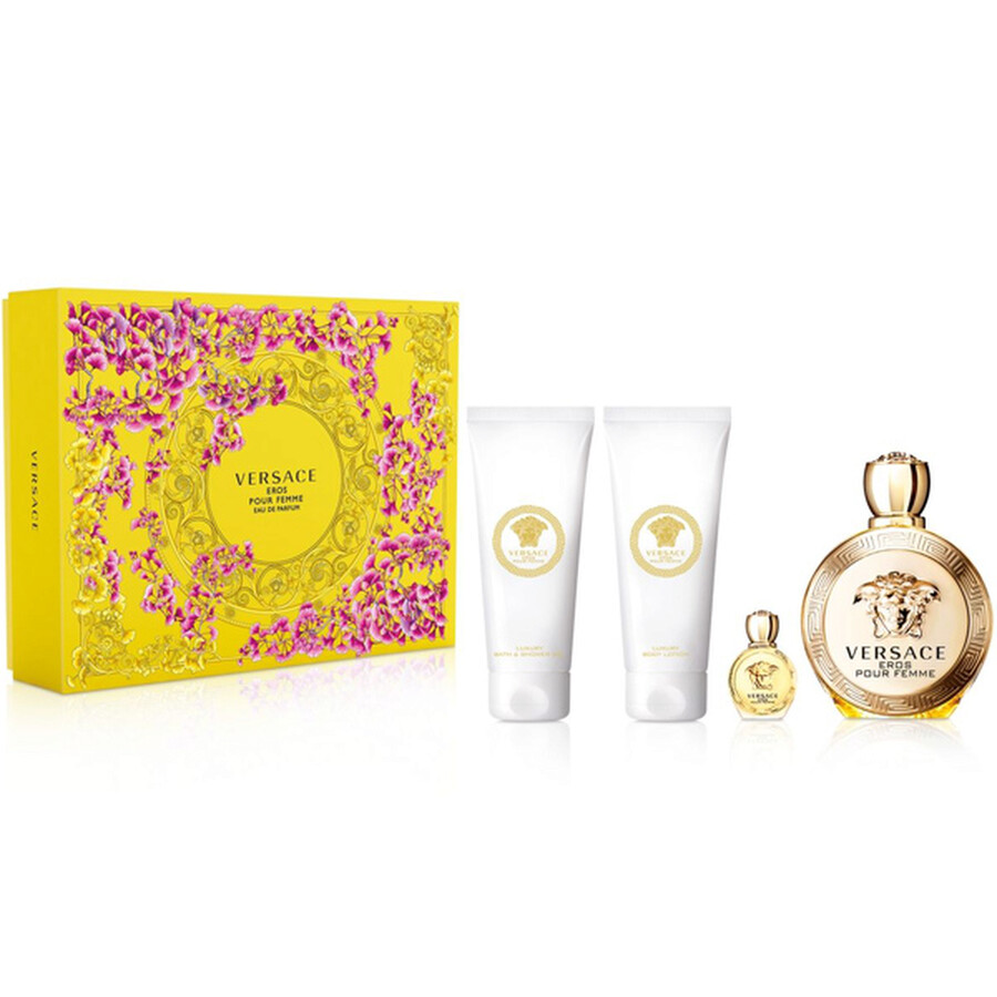 Versace Ladies Eros Pour Femme Gift Set Fragrances 8011003879205 In White