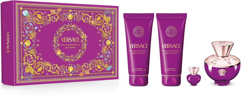 Versace Ladies Pour Femme Dylan Purple 4pcs EDP Gift Set