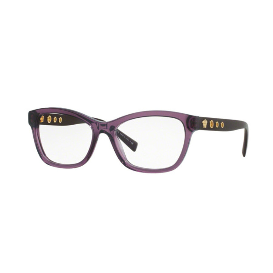 Versace Ladies Purple Round Eyeglass Frames VE3225502952 8053672583625