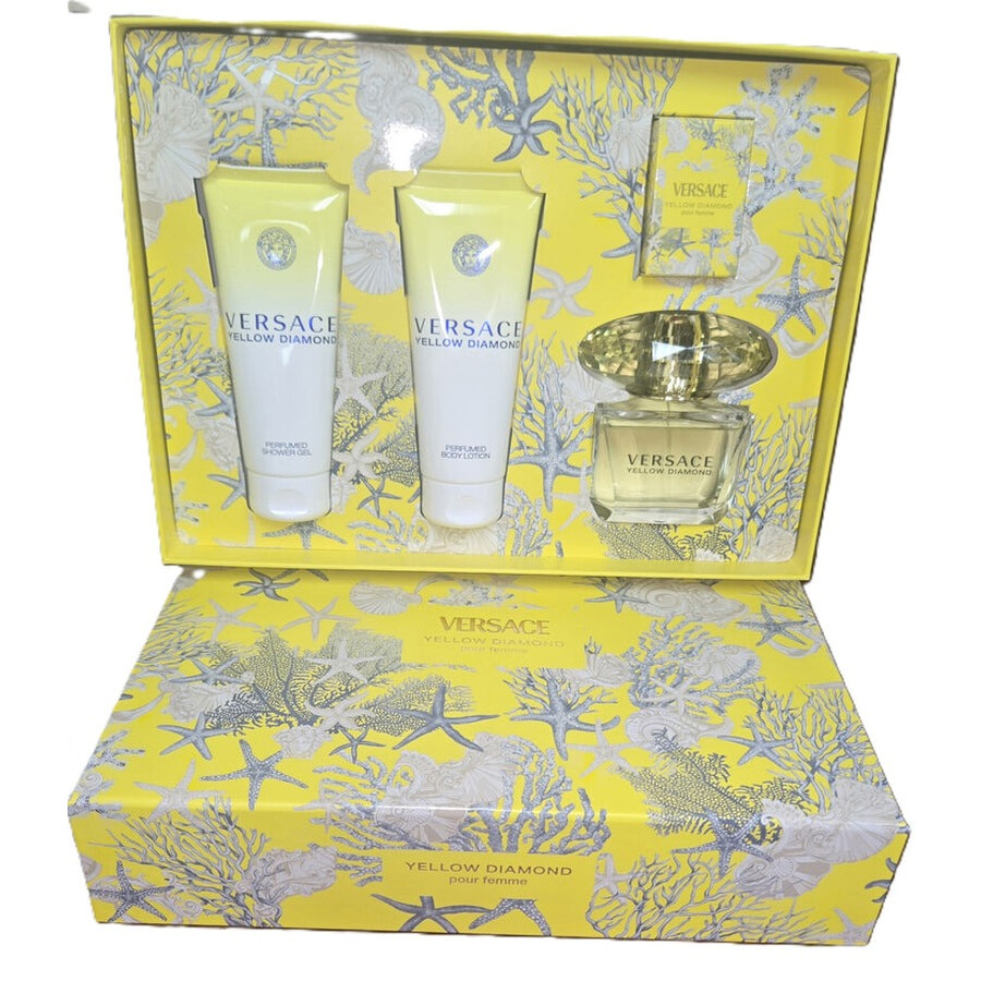 Versace Ladies  Yellow Diamond Gift Set Fragrances 8011003899838
