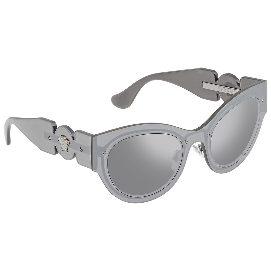 Versace Tinted Cat-eye Sunglasses In Grey / Silver