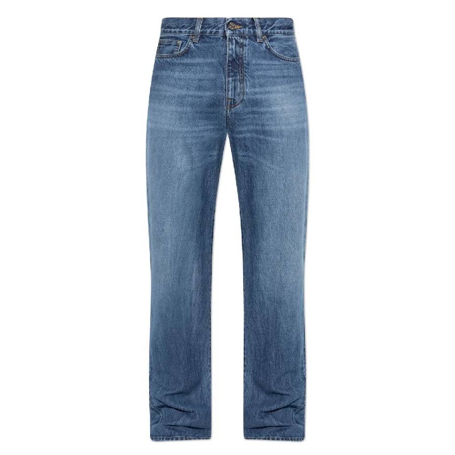 Light Wash Straight Jeans