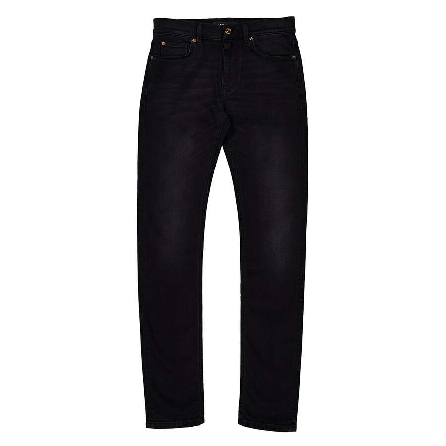 Logo-Embroidered Slim Cut Jeans, Waist Size 29