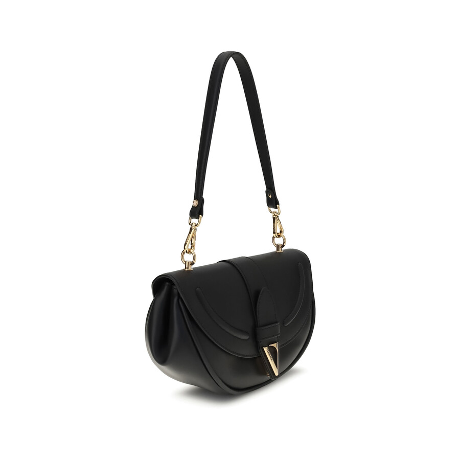 Versace Virtus Medium Shoulder Bag In Black