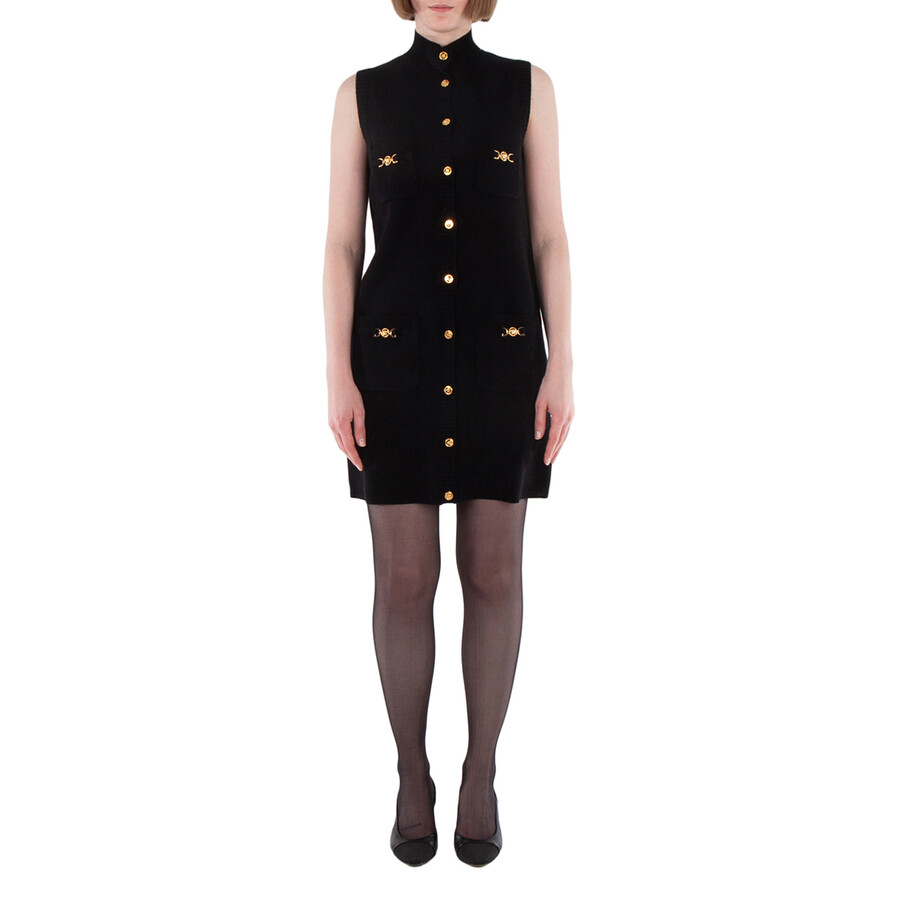 Medusa 95 Shift Knit Cashmere-Blend Mini Dress