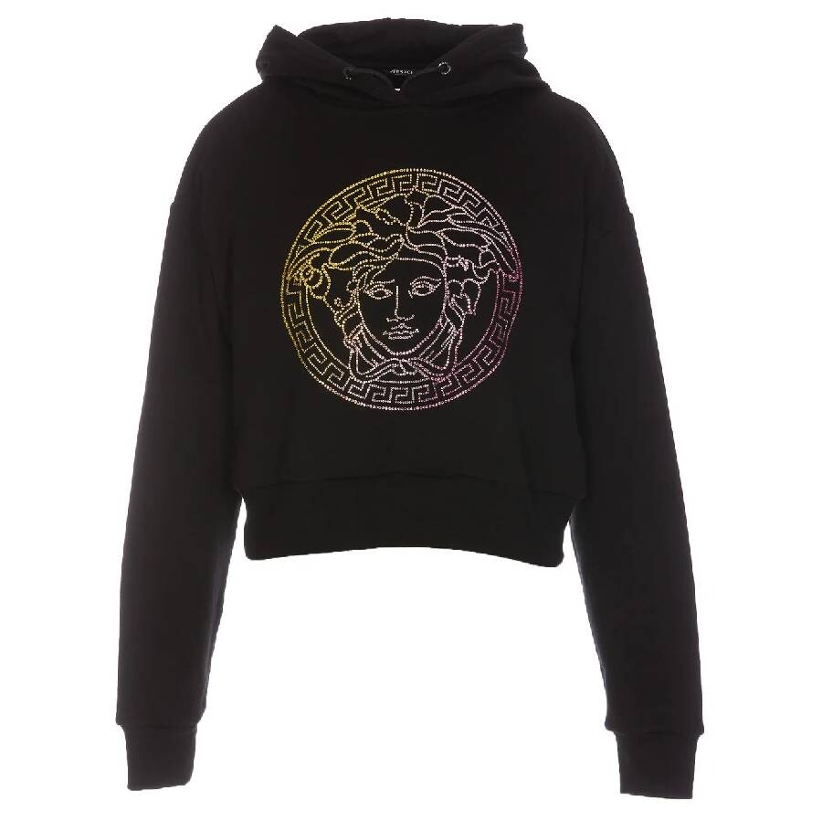 Medusa Crystal Embellished Hoodie