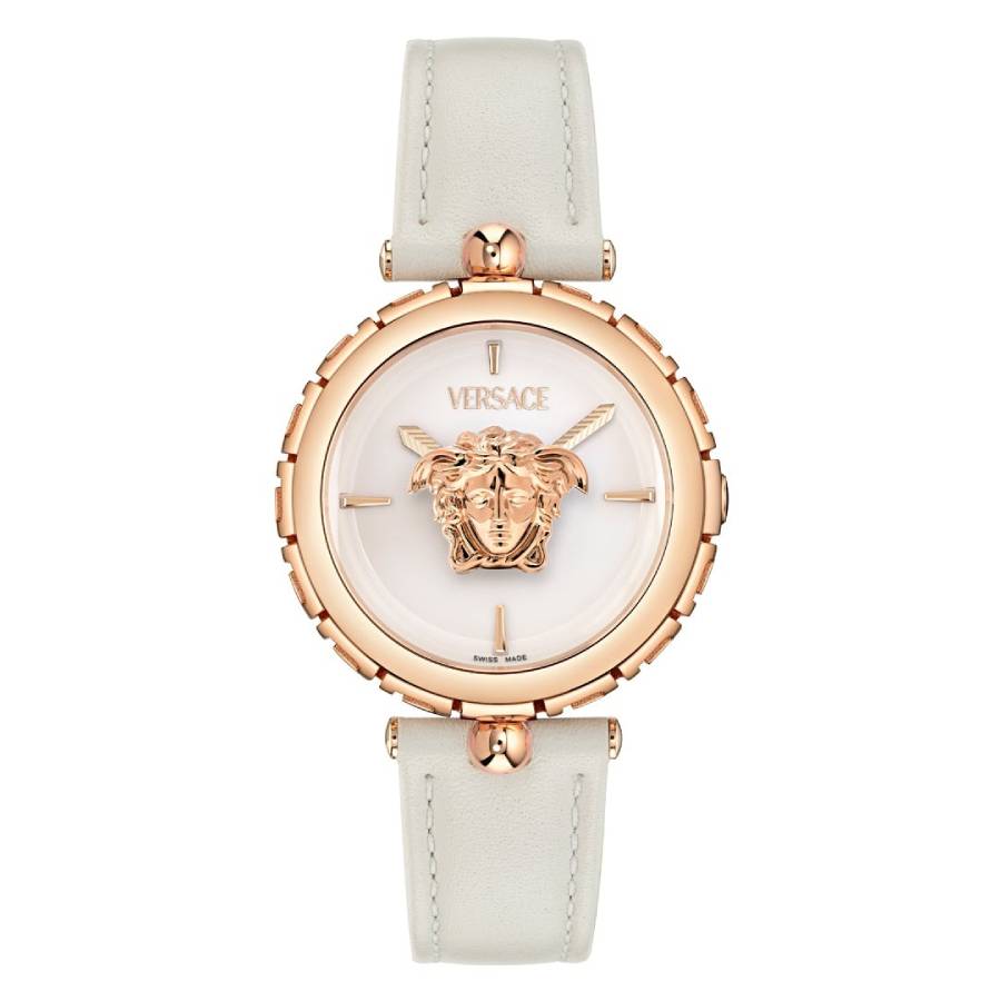Versace Medusa Jewel Quartz White Dial Ladies Watch VE0B00225