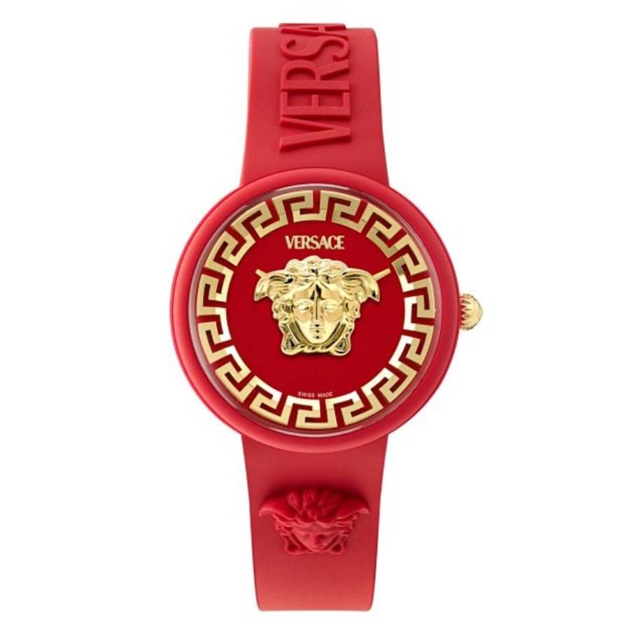Versace Medusa Pop Quartz Red Dial Ladies Watch VE8J00324  display picture 3