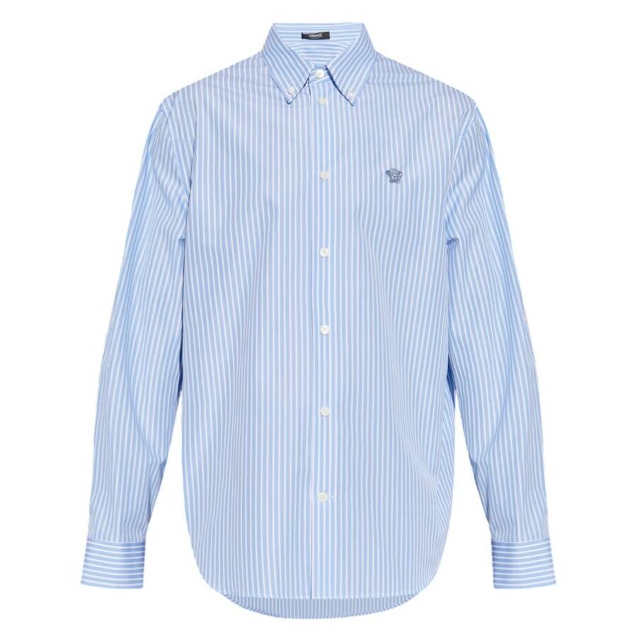 Medusa Striped Long-Sleeve Shirt