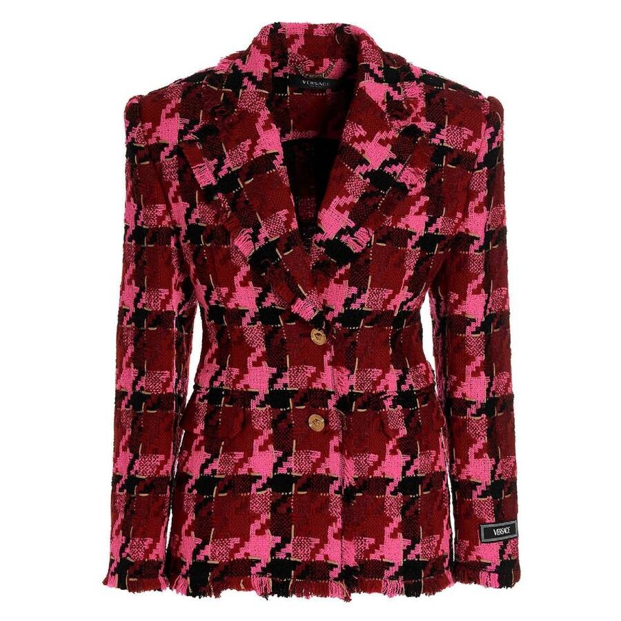 Medusa Tweed Check Blazer