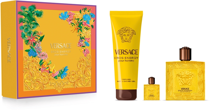 Versace Men's Eros Energy 3pcs EDP Gift Set Fragrances