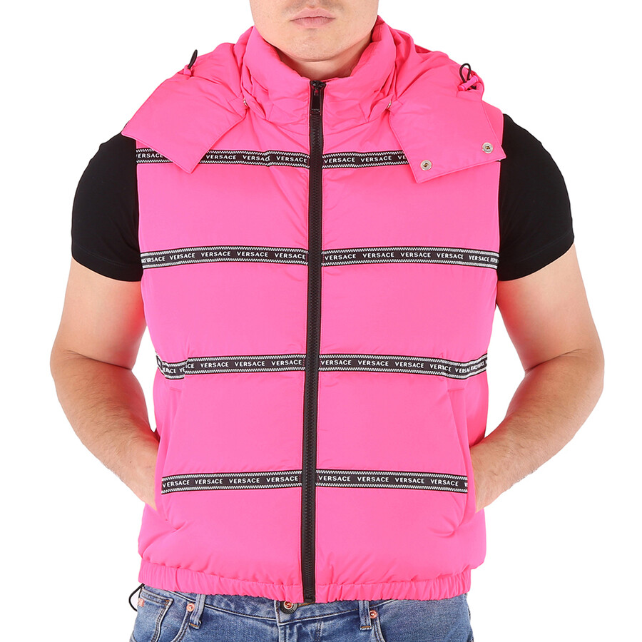 Men's Logo Tape Puffer Vest